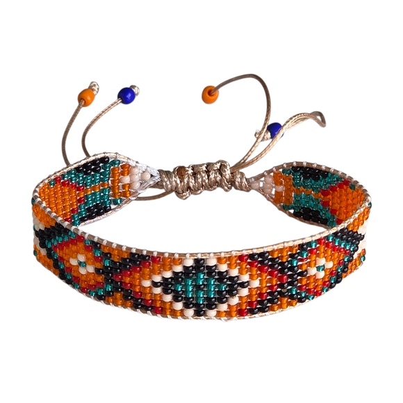 Handmade Miyuki Boho Bracelet Beaded Bohome Western Tribal Ethnic Y2K Jewelry - Picture 1 of 2